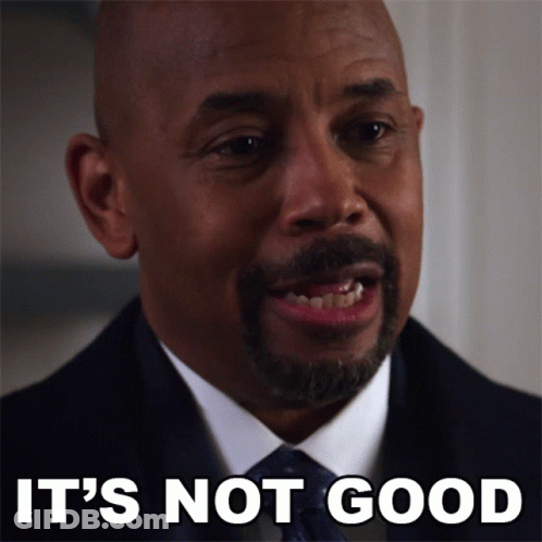 Man In Suit And Tie It's Not Good GIF