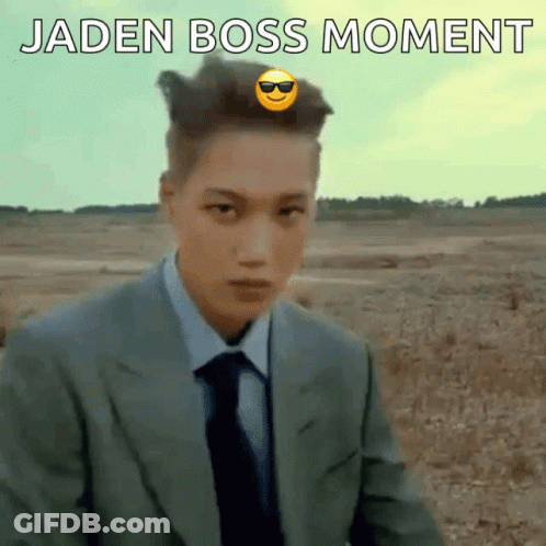 Man In Suit And Tie Jaden Boss Moment GIF