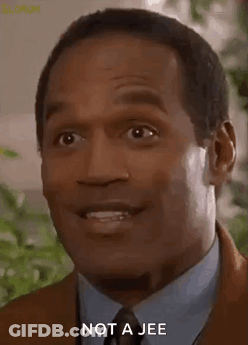Man In Suit And Tie Making Funny Face Saying Not A Jee GIF