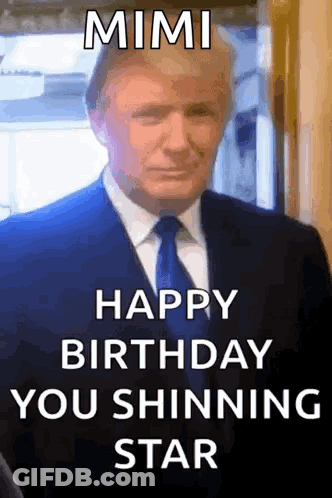 Man In Suit And Tie Mimi Happy Birthday GIF