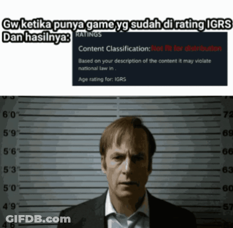 Man In Suit And Tie Next To Police Lineup GIF