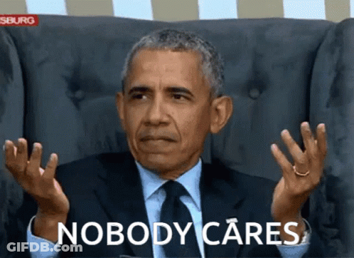Man In Suit And Tie Nobody Cares GIF