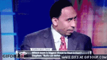 Man In Suit And Tie On ESPN First Take GIF