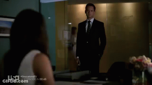Man In Suit And Tie On USA GIF