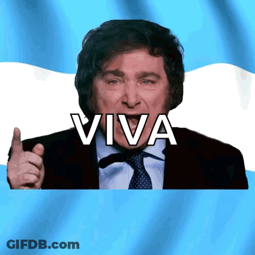 Man In Suit And Tie Pointing Viva GIF
