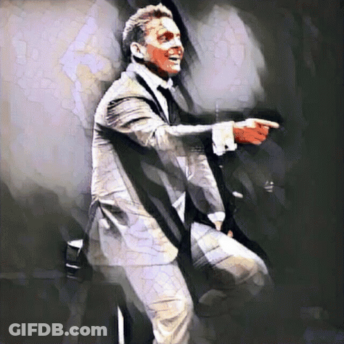 Man In Suit And Tie Pointing GIF