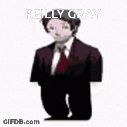 Man In Suit And Tie Reilly Gray GIF