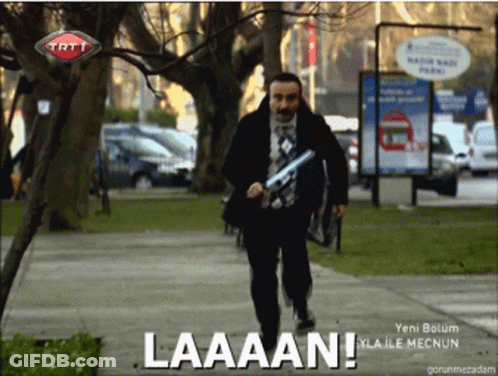 Man In Suit And Tie Running Laaaan GIF