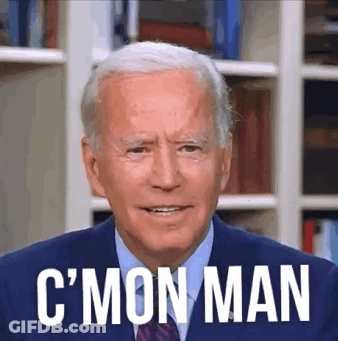Man In Suit And Tie Saying C Mon Man GIF