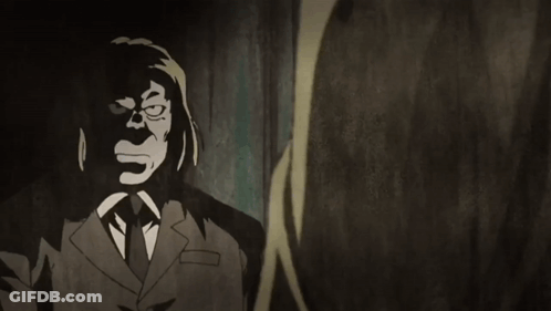 Man In Suit And Tie Saying Dracula Am Only Truly Satisfied By Blood GIF