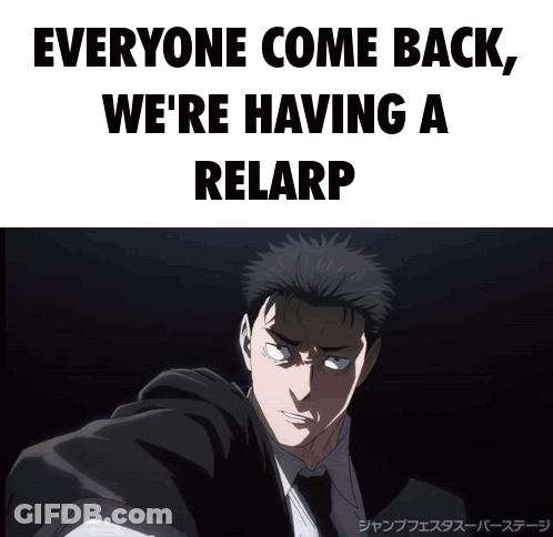 Man In Suit And Tie Saying Everyone Come Back GIF