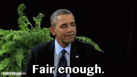 Man In Suit And Tie Saying Fair Enough GIF