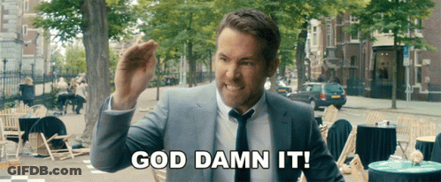 Man In Suit And Tie Saying God Damn It GIF