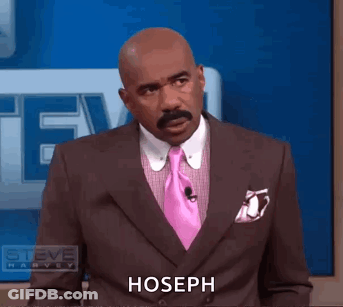 Man In Suit And Tie Saying Hoseph GIF