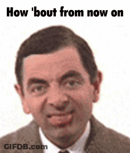 Man In Suit And Tie Saying How Bout From Now On GIF