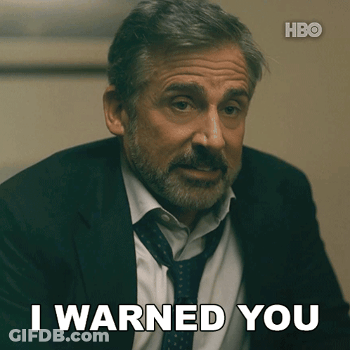 Man In Suit And Tie Saying I Warned You GIF