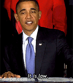 Man In Suit And Tie Saying It Is Law GIF