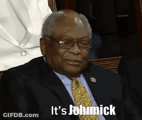 Man In Suit And Tie Saying It's Johnnick GIF