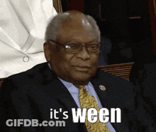 Man In Suit And Tie Saying It's Ween GIF