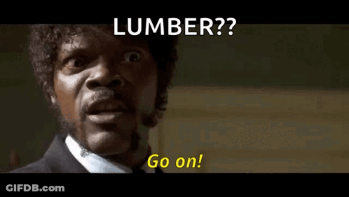Man In Suit And Tie Saying Lumber Go On GIF