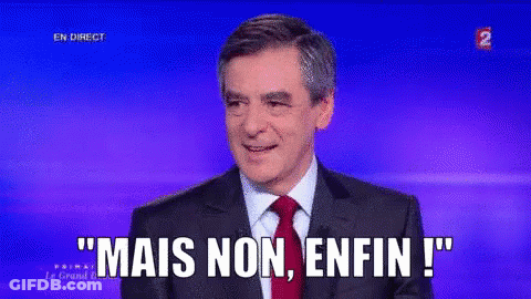 Man In Suit And Tie Saying Mais Non Enfin GIF