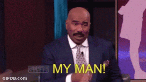 Man In Suit And Tie Saying My Man GIF