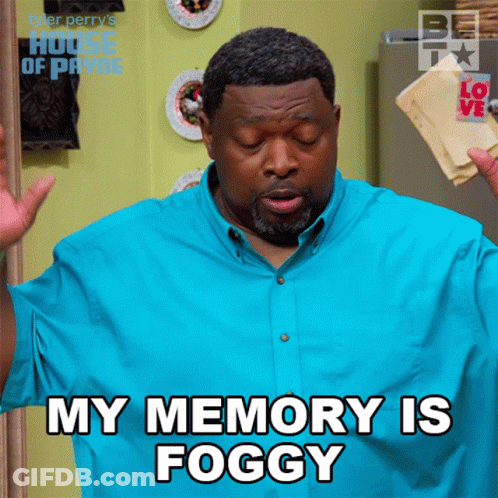 Man In Suit And Tie Saying My Memory Is A Little Fuzzy GIF