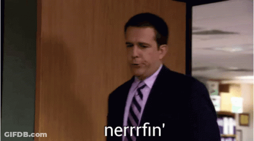 Man In Suit And Tie Saying Nerrrfin GIF