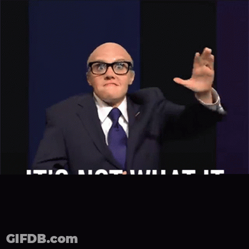 Man In Suit And Tie Saying Not What It Looks Like GIF