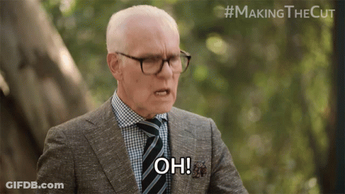 Man In Suit And Tie Saying Oh GIF