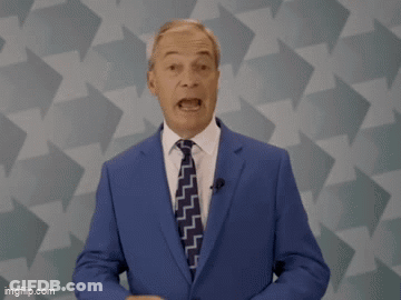 Man In Suit And Tie Saying Rent Free GIF