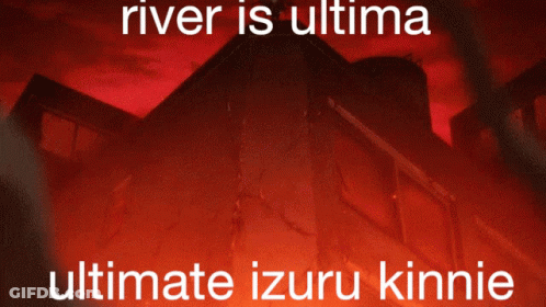 Man In Suit And Tie Saying River Is Ultima Ultimate Izuru Kinnie GIF