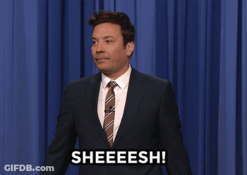 Man In Suit And Tie Saying Sheeesh GIF