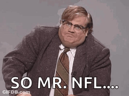Man In Suit And Tie Saying So Mr NFL GIF