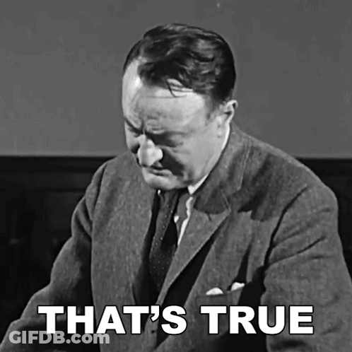 Man In Suit And Tie Saying That's True GIF