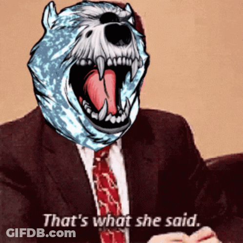 Man In Suit And Tie Saying That's What She Said GIF