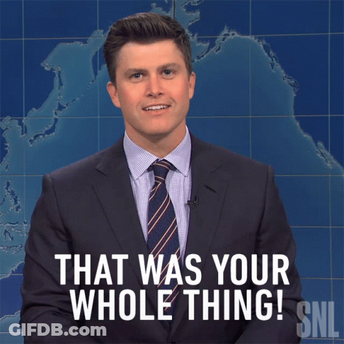 Man In Suit And Tie Saying That Was Your Whole Thing GIF
