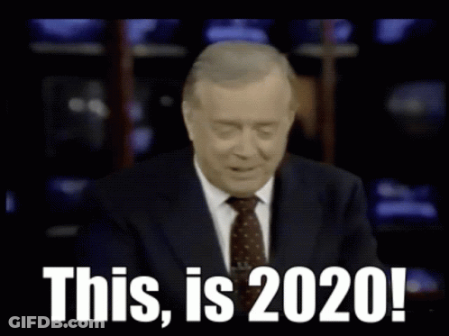 Man In Suit And Tie Saying This Is 2020 GIF