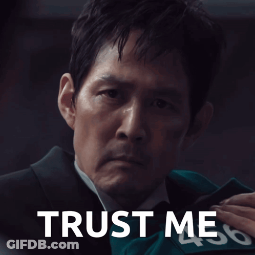 Man In Suit And Tie Saying Trust Me GIF