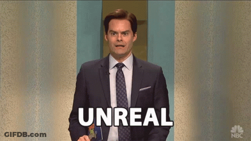 Man In Suit And Tie Saying Unreal GIF