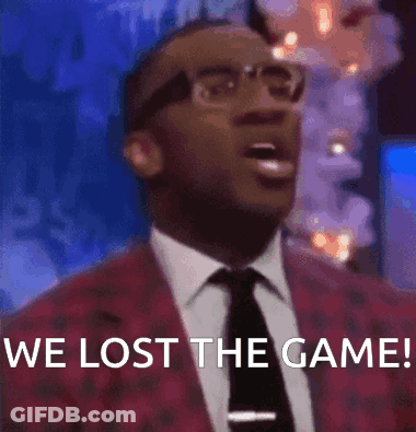 Man In Suit And Tie Saying We Lost The Game GIF