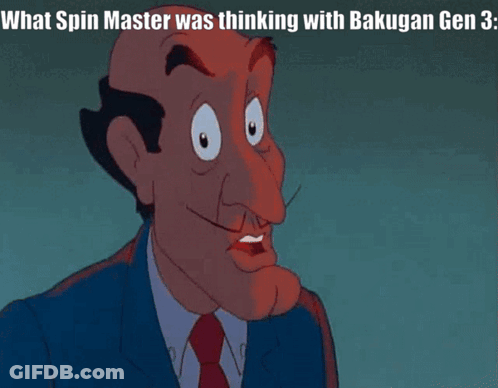 Man In Suit And Tie Saying What Spin Master Was Thinking With Bakugan Gen 3 We Ve GIF