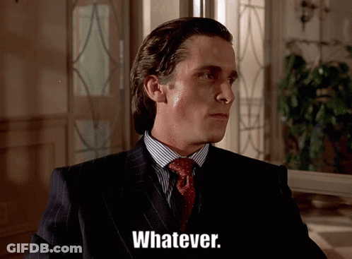 Man In Suit And Tie Saying Whatever GIF