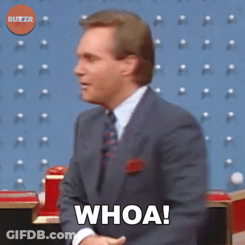 Man In Suit And Tie Saying Whoa GIF