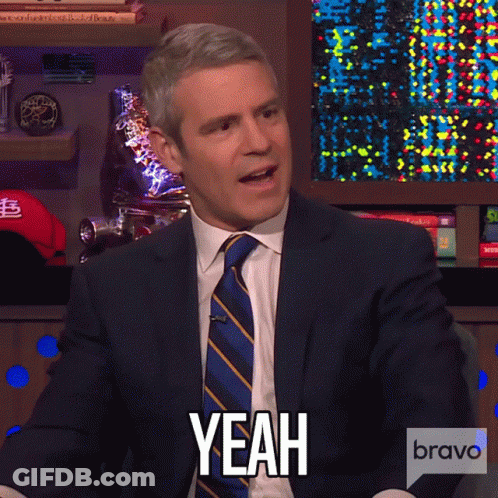Man In Suit And Tie Saying Yeah On Bravo GIF