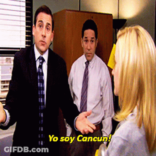 Man In Suit And Tie Saying Yo Soy Cancun GIF