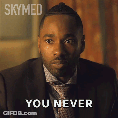 Man In Suit And Tie Saying You Never GIF