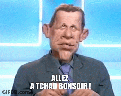 Man In Suit And Tie Says Allez A Tchao Bonsoir ! GIF