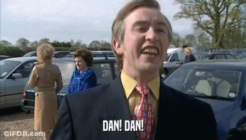 Man In Suit And Tie Says Dan Dan GIF