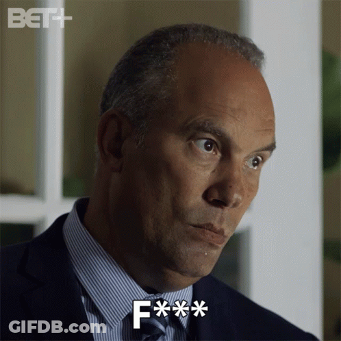Man In Suit And Tie Says F*** GIF